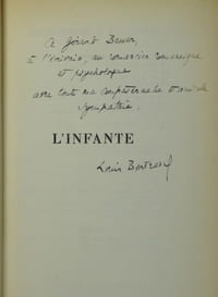 L'Infante. (Édition originale, envoi, lettres).