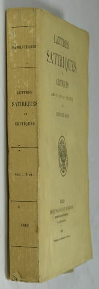 Lettres satiriques et critiques avec un défi au lecteur. (Édition originale)