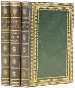 Joannis Audoeni cambro-britanni Epigrammata.(Joint) Carmina ethica ex diversis auctoribus collegit Ant. Aug. Renouard.. OWEN, John - (VERINUS, Michel) ...
