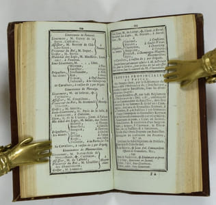 Almanach provincial et historique du Poitou, pour l'an de grâce mil sept cent quatre-vingt-neuf ; contenant Les levers & couchers du Soleil & de la Lune, calculées pour le 46e degr. 35 de latit. qui est celle de Poitiers : plus, le Passage de la Lune au Méridien ; les Phases de la Lune, & l'entrée du Soleil dans les Signes du Zodiaque, calculés pour le Méridien de Poitiers.
