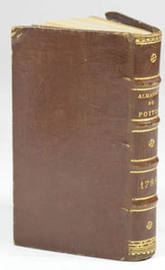 Almanach provincial et historique du Poitou, pour l'an de grâce mil sept cent quatre-vingt-neuf ; contenant Les levers & couchers du Soleil & de la Lune, calculées pour le 46e degr. 35 de latit. qui est celle de Poitiers : plus, le Passage de la Lune au Méridien ; les Phases de la Lune, & l'entrée du Soleil dans les Signes du Zodiaque, calculés pour le Méridien de Poitiers.