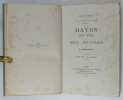 Haydn sa vie et ses oeuvres. Notice publiée par Le Ménestrel.. BARBEDETTE, H.