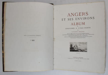 Angers et ses environs. Album de gravures à l'eau-forte.