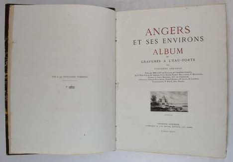 Angers et ses environs. Album de gravures à l'eau-forte.. ABRAHAM, Tancrède (ill.)