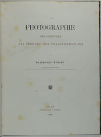 La photographie ses origines, ses progrès, ses transformations.