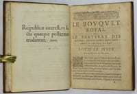 Le bouquet royal, ou le parterre des riches Inventions qui ont servy à l'Entree du Roy Louis le Juste en sa Ville de Reims. Augmenté des Ceremonies gardees & observees en son Sacre, faict le XVII. Octob. 1610. & de plusieurs autres recherches curieuses, Par M. P. de La Salle, Conseiller du Roy, & son Advocat en l'Election.