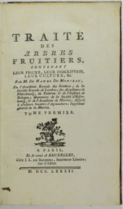 Traité des arbres fruitiers, contenant leur figure, leur description, leur culture, &c. Tome Premier (-Second, -Troisième).