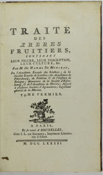 Traité des arbres fruitiers, contenant leur figure, leur description, leur culture, &c. Tome Premier (-Second, -Troisième).. DUHAMEL DU MONCEAU, ...