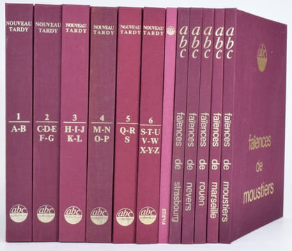 Le Nouveau Tardy. abc collection. Poterie, grès, faïences, France tomes 1 à 6 , [vol. 7 à 12 ] : Faïences, grès, poteries de Paris ; Faïences de ...