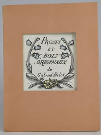 Proses et bois originaux de Gabriel Belot.