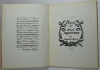 Proses et bois originaux de Gabriel Belot.