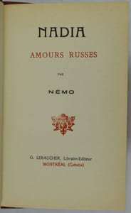 Nadia. Amours russes.