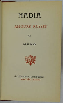 Nadia. Amours russes.. NÉMO.