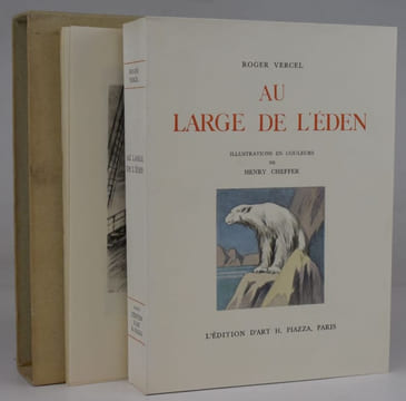 Au large de l'Éden. Illustrations en couleurs de Henry Cheffer.. VERCEL, Roger - (CHEFFER, Henry).