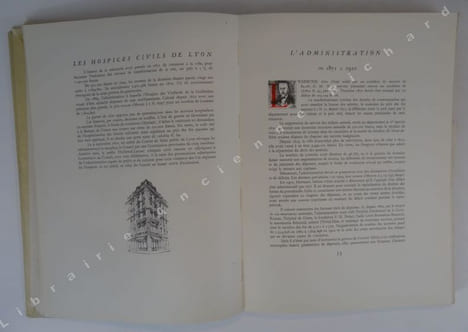 Les Hospices Civils de Lyon ( 542 - 1952 ). VARILLE Mathieu