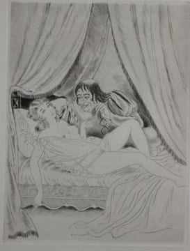 Macette. Pointes-sèches de Léon Courbouleix. Le texte, gravé à l'eau-forte, a été imprimé sur la presse à bras par l'artiste.. RÉGNIER, Mathurin - ...
