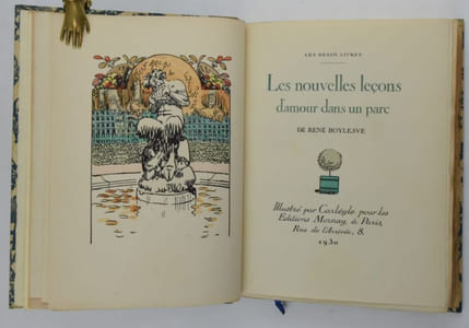 Les nouvelles leçons d'amour dans un parc. Illustré par Carlègle pour les Éditions Mornay.