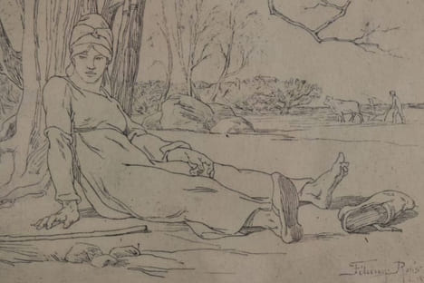 Les champs. 1875.. [GRAVURE] - ROPS (Félicien).