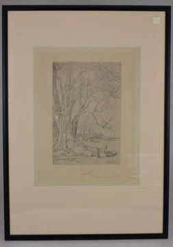 Les champs. 1875.. [GRAVURE] - ROPS (Félicien).