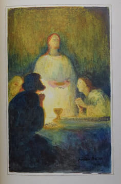L'Évangile selon Saint-Jean. Traduction critique, introduction et commentaire par le P. Th. Calmes.. EXCEPTIONNEL EXEMPLAIRE TRUFFÉ DE 15 AQUARELLES ...