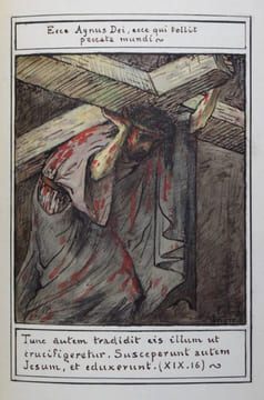 L'Évangile selon Saint-Jean. Traduction critique, introduction et commentaire par le P. Th. Calmes.. EXCEPTIONNEL EXEMPLAIRE TRUFFÉ DE 15 AQUARELLES ...