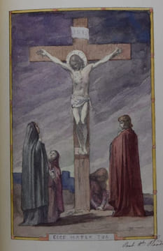 L'Évangile selon Saint-Jean. Traduction critique, introduction et commentaire par le P. Th. Calmes.. EXCEPTIONNEL EXEMPLAIRE TRUFFÉ DE 15 AQUARELLES ...