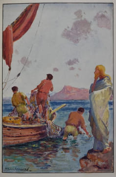 L'Évangile selon Saint-Jean. Traduction critique, introduction et commentaire par le P. Th. Calmes.. EXCEPTIONNEL EXEMPLAIRE TRUFFÉ DE 15 AQUARELLES ...