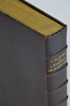 L'Évangile selon Saint-Jean. Traduction critique, introduction et commentaire par le P. Th. Calmes.. EXCEPTIONNEL EXEMPLAIRE TRUFFÉ DE 15 AQUARELLES ...