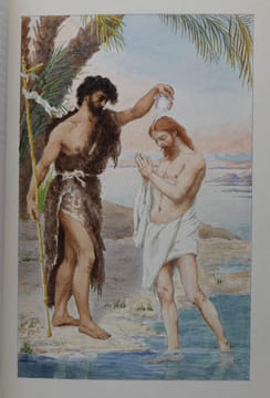 L'Évangile selon Saint-Jean. Traduction critique, introduction et commentaire par le P. Th. Calmes.. EXCEPTIONNEL EXEMPLAIRE TRUFFÉ DE 15 AQUARELLES ...