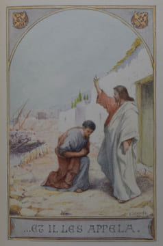 L'Évangile selon Saint-Jean. Traduction critique, introduction et commentaire par le P. Th. Calmes.. EXCEPTIONNEL EXEMPLAIRE TRUFFÉ DE 15 AQUARELLES ...