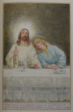 L'Évangile selon Saint-Jean. Traduction critique, introduction et commentaire par le P. Th. Calmes.. EXCEPTIONNEL EXEMPLAIRE TRUFFÉ DE 15 AQUARELLES ...