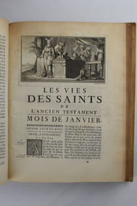 Les Vies des Saints, composées sur ce que nous est resté de plus authentique & de plus assuré de leur Histoire ; Disposées selon lordre des Calendriers & des Martyrologes, avec l'histoire de leur culte, selon qu'il est établi dans l'Église Catholique ; et l'histoire des autres festes de l'année. Nouvelle édition. Tome premier. (-Tome dixième).