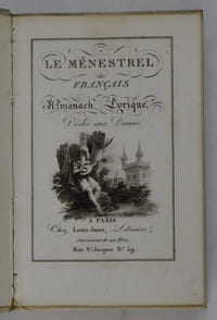 Le Ménestrel français, almanach lyrique dédié aux dames.