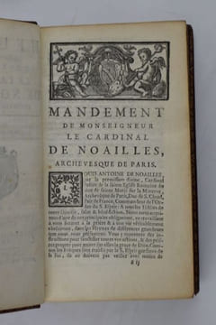 Heures imprimées par l'ordre de monseigneur le cardinal de Noailles, archevesque de Paris. Nouvelle édition, qui contient les offices selon l'usage de ...