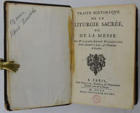 Traité historique de la liturgie sacrée ou de la messe.