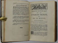 Traité historique de la liturgie sacrée ou de la messe.