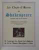 Les Chefs-d'uvre de Shakespeare. Premi&egrave;re s&eacute;rie en six volumes.. SHAKESPEARE - (Jean GRADASSI, illustrations)