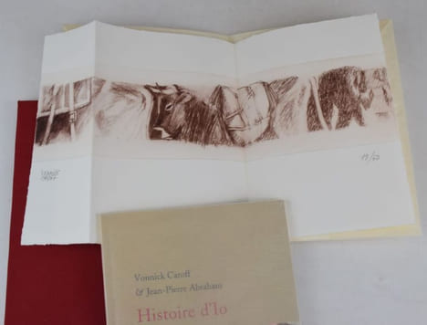 Histoire d'Io. Texte de Jean-Pierre Abraham. [Édition originale]. CAROFF, Vonnick ; ABRAHAM, Jean-Pierre ; VINTER, Jean-Noël.