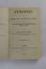 Synopsis de la Flore des environs de Paris et des Départements maritimes du Nord-Ouest et du Sud-Ouest de la France.. ÉCORCHARD, (Jean-Marie).