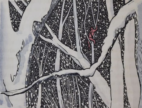 Clairière. Bois de Falke. [Envoi]. CONSTANTIN-WEYER ; FALKÉ (illustrations).