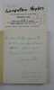 Langston Hughes. Pr&eacute;sentation par Fran&ccedil;ois Dodat. Choix de textes Bibliographie, portraits, fac-simil&eacute;s. [D&eacute;dicace de Langston HUGHES].. DODAT, ...