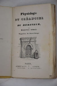 Physiologie du Créancier et du Débiteur, par Maurice Alhoy. Vignettes de Janet-Lange.
