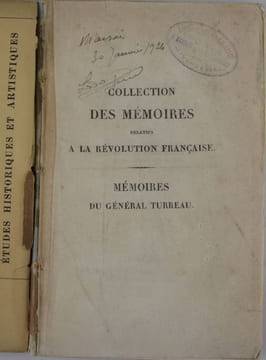 Mémoires pour servir à l'Histoire de la Guerre de la Vendée par le Général Turreau.. TURREAU, Louis-Marie.