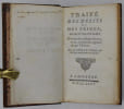 Trait&eacute; des d&eacute;lits et des peines, traduit de l'italien. D'apr&egrave;s la troisi&egrave;me &eacute;dition, revue, corrig&eacute;e & augment&eacute;e par l'Auteur. Avec des additions de ...