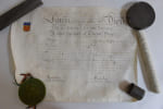Lettres patentes du roi Louis XVIII du 27 septembre 1817 avec le grand sceau.. [BREVET D'ANOBLISSEMENT DE 1817]