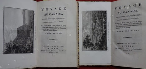 Voyage au Canada, dans les années 1795, 1796 et 1797 ; traduit de l'anglais d'Isaac Weld et enrichi d'une carte générale du pays et de onze planches ...