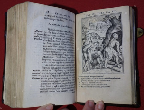 De sanctorum martyrum cruciatibus, liber, quo potissimum instrumenta et modi quibus iidem Christi martyres olim torquebantur, accuratissime tabellis ...