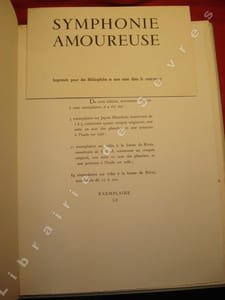 Symphonies amoureuses. Suite de seize gravures à la pointe sèche réhaussées