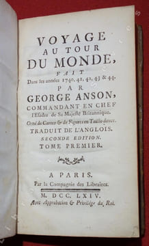 Voyage autour du Monde fait dans les années 1740, 41, 42, 43 & 44 (...). ANSON (George)