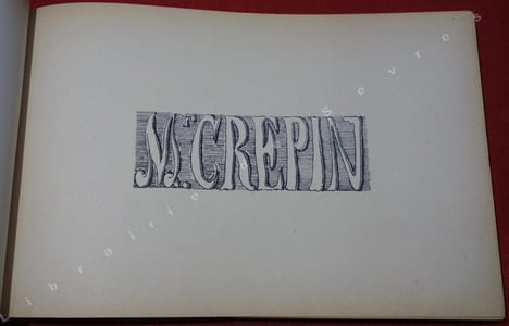 Histoire de Mr de Crépin. TÖPFFER (Rodolphe)